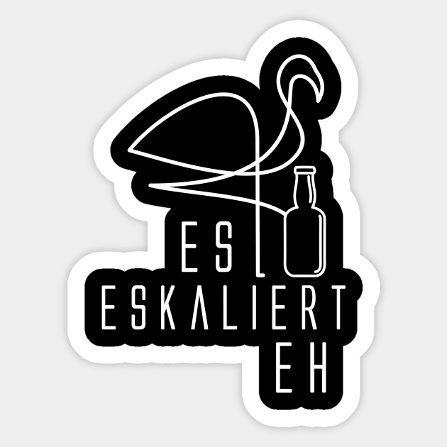 Damen Tank Top Mit Flamingo Print - 'Bin Da Kann Losgehen' Design